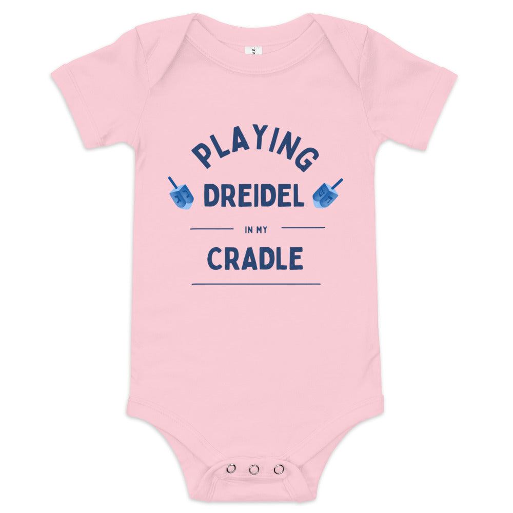 Playing Dreidel In My Cradle Baby Outfit
