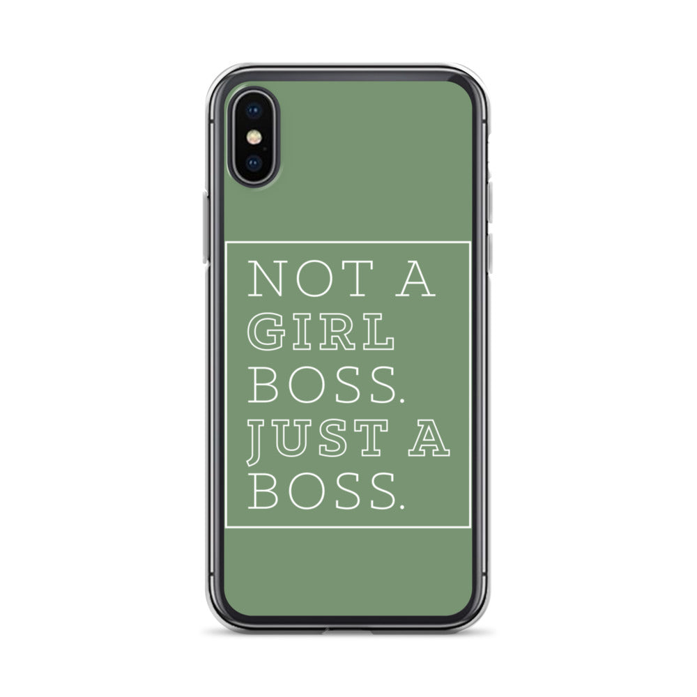 Not a Girl Boss, Just a Boss | Box | iPhone Case