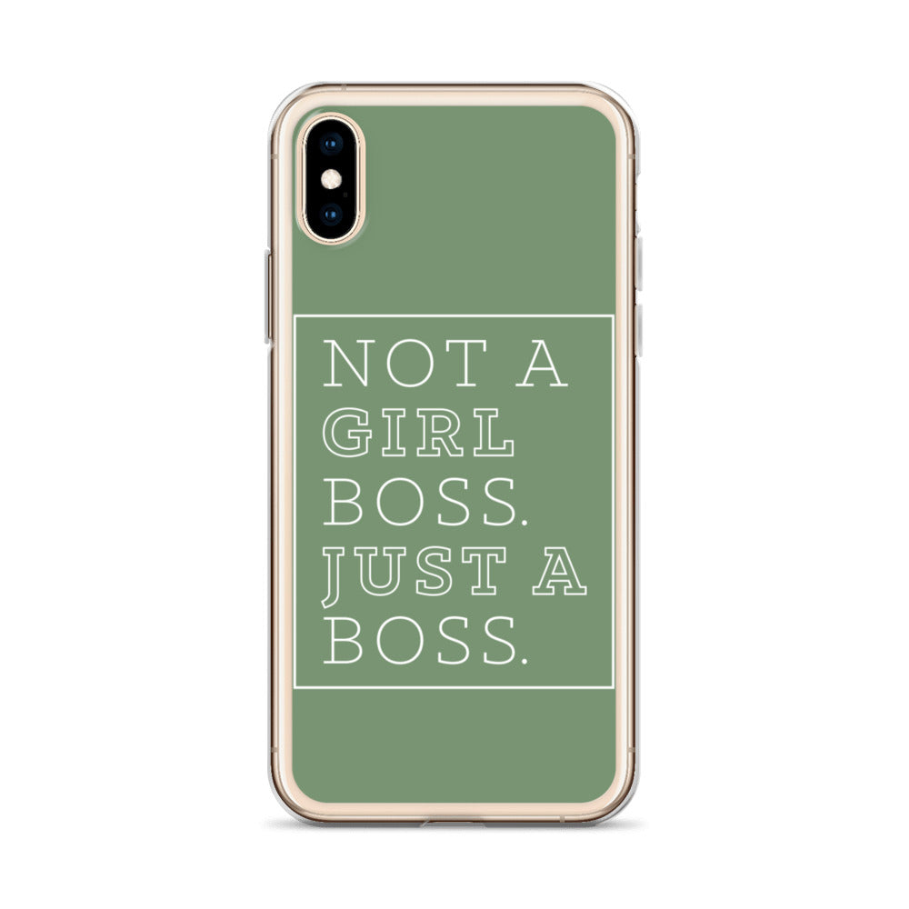 Not a Girl Boss, Just a Boss | Box | iPhone Case