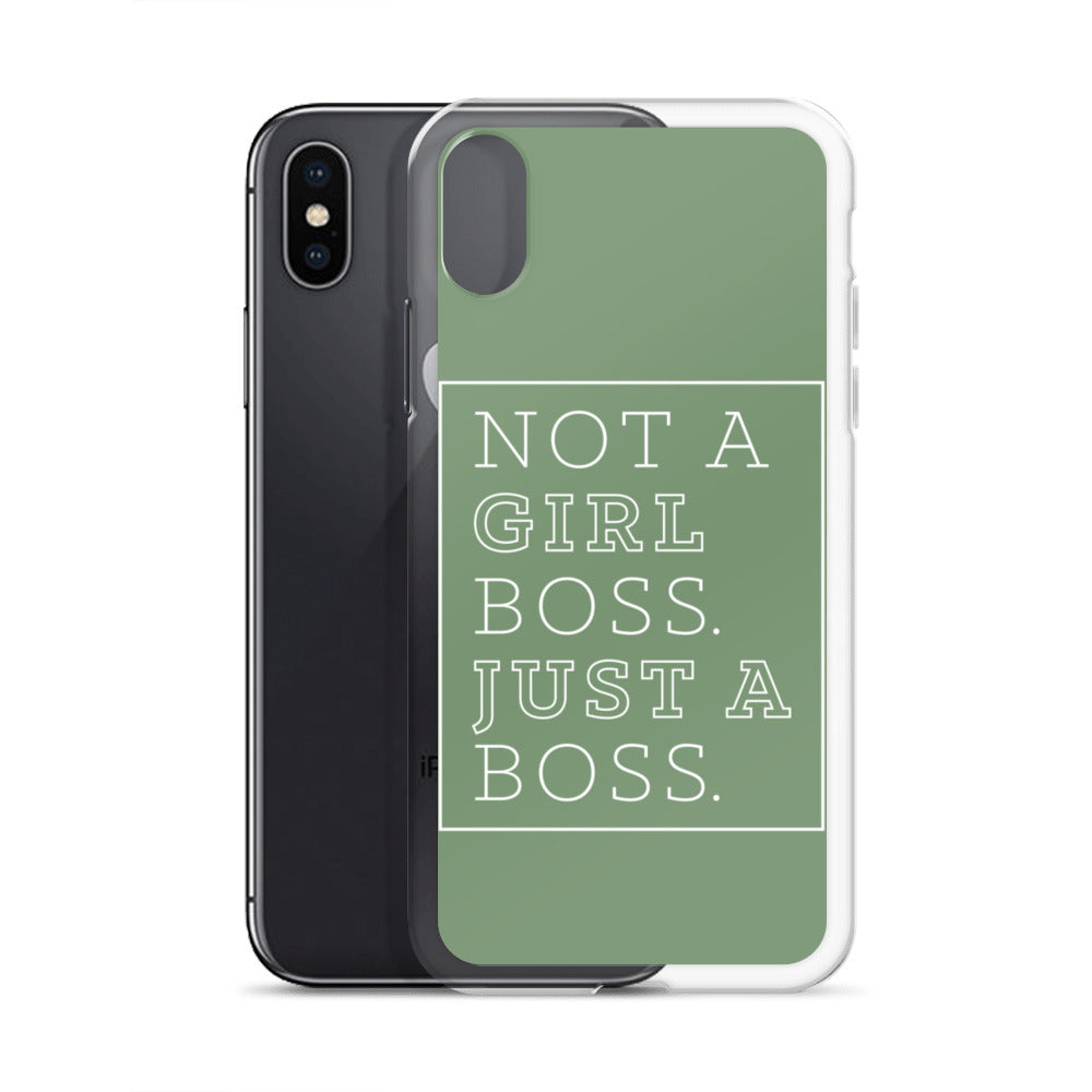 Not a Girl Boss, Just a Boss | Box | iPhone Case