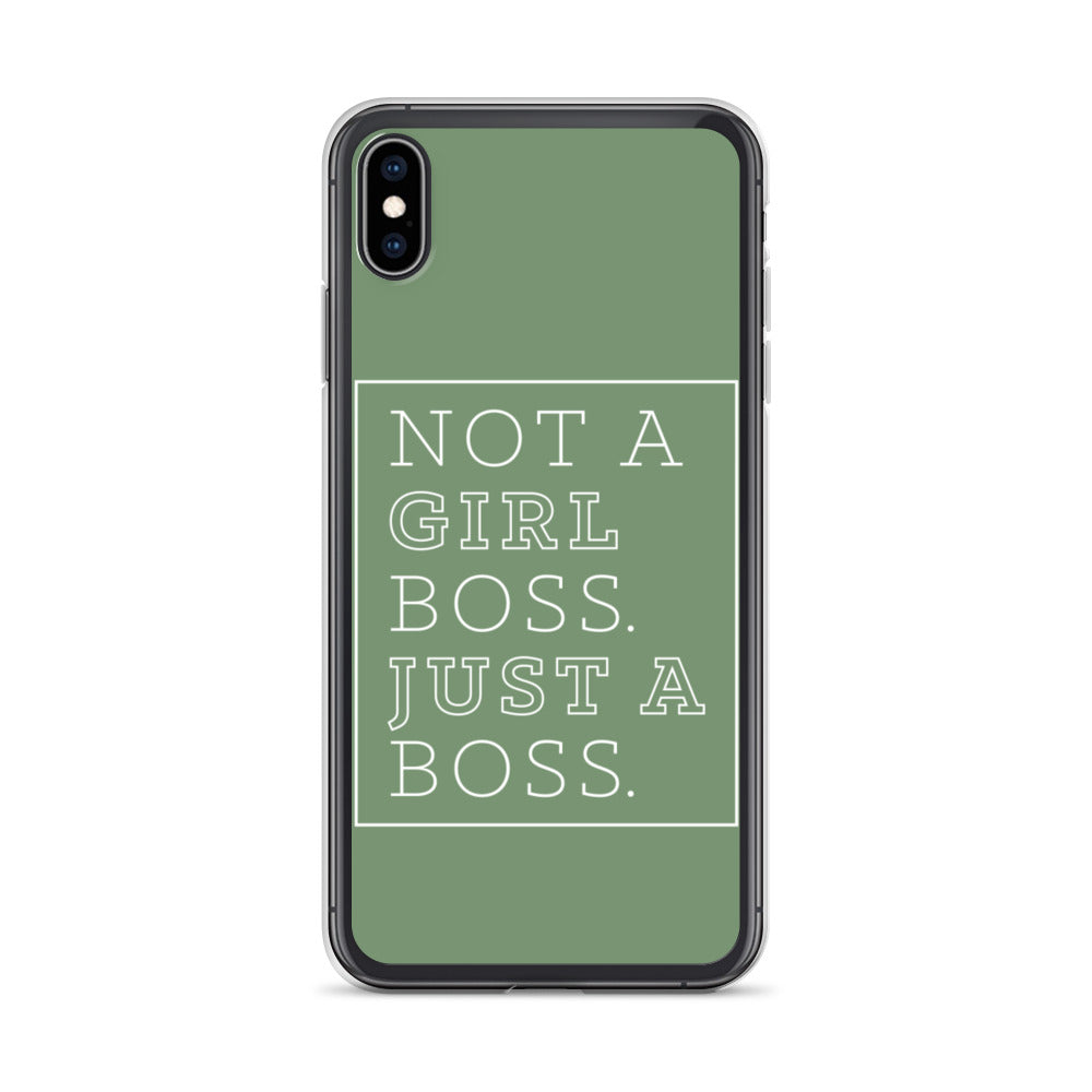 Not a Girl Boss, Just a Boss | Box | iPhone Case