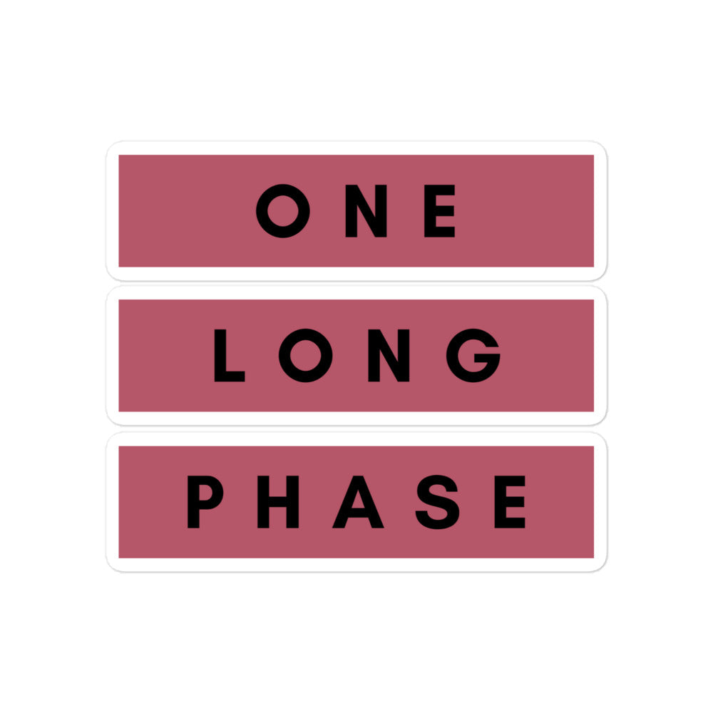 One Long Phase | Stickers