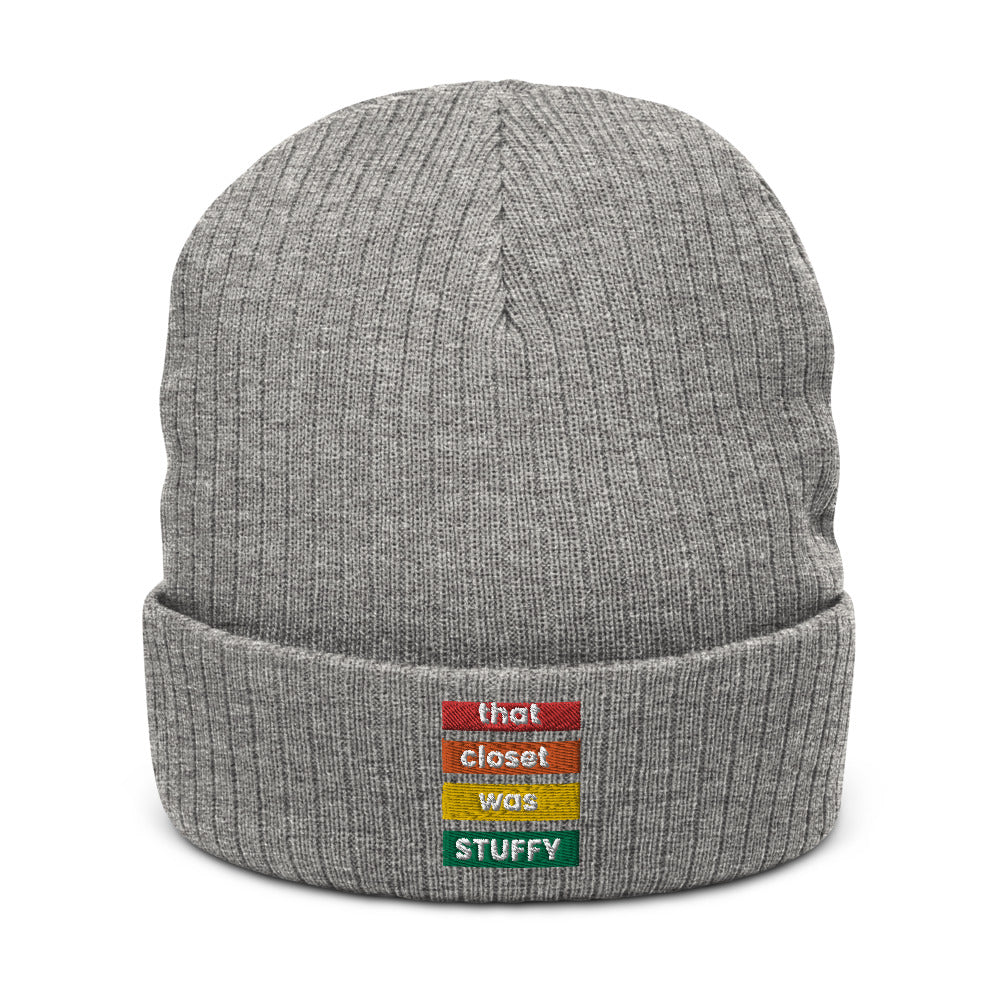 that closet was STUFFY | Beanie