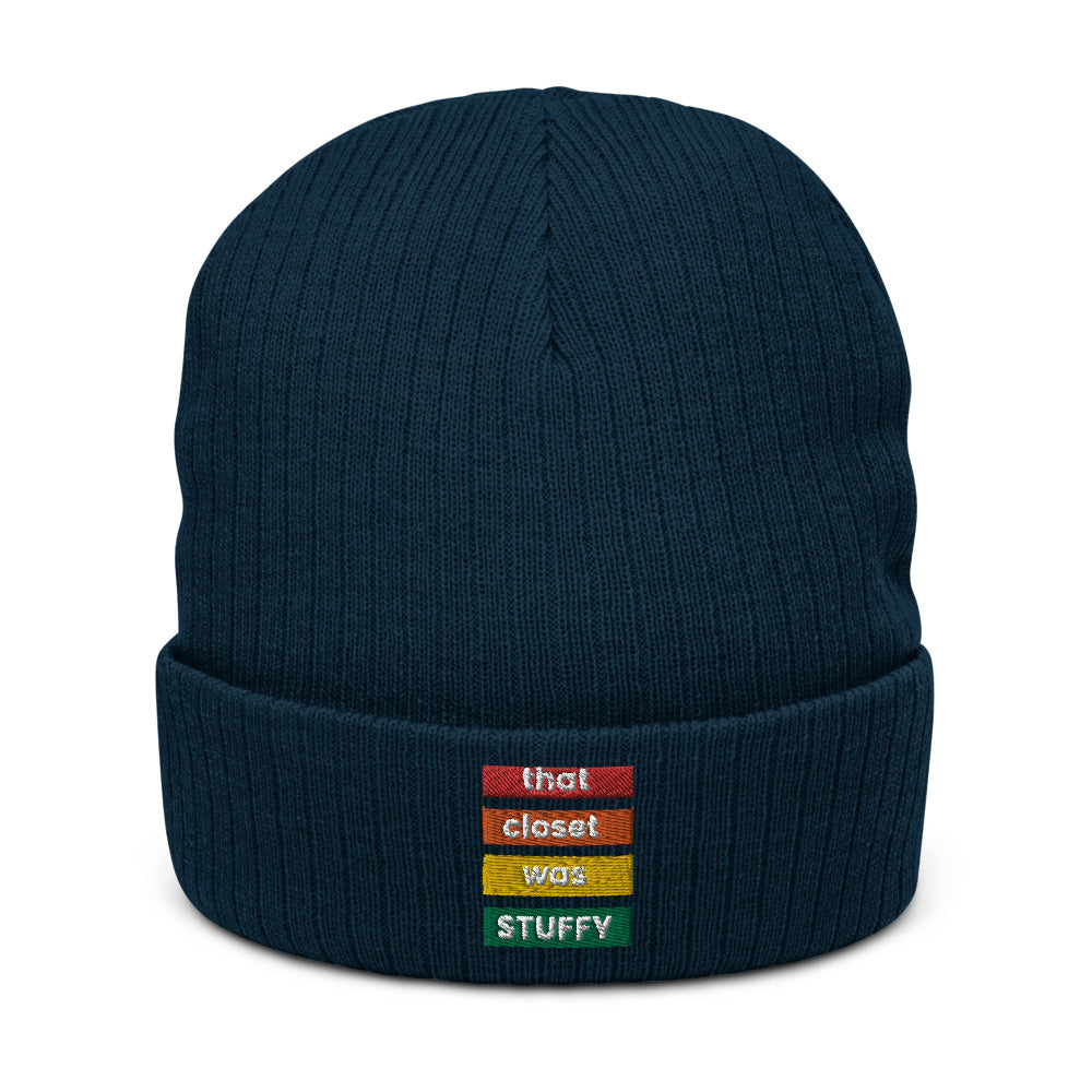 that closet was STUFFY | Beanie