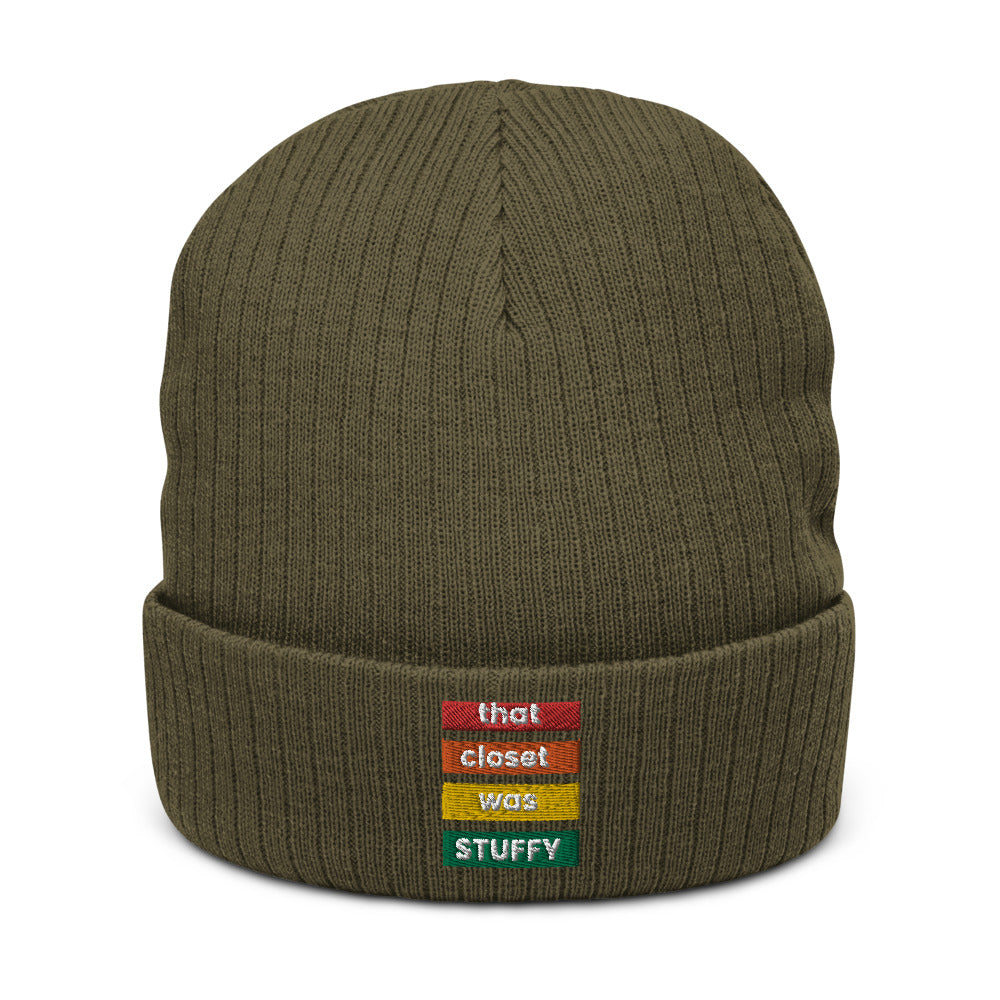 that closet was STUFFY | Beanie