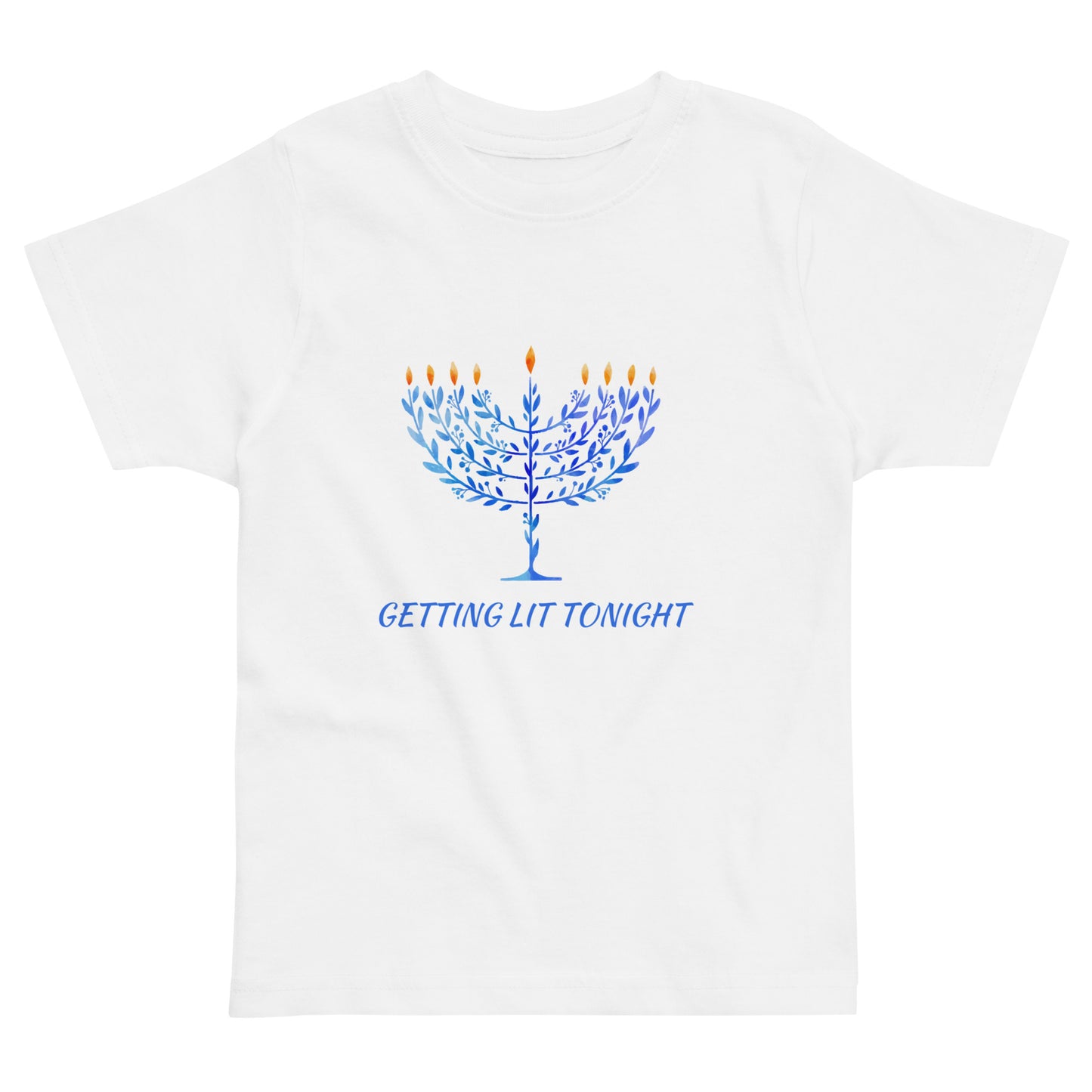 Getting Lit Tonight | Kids Hanukkah T-Shirt