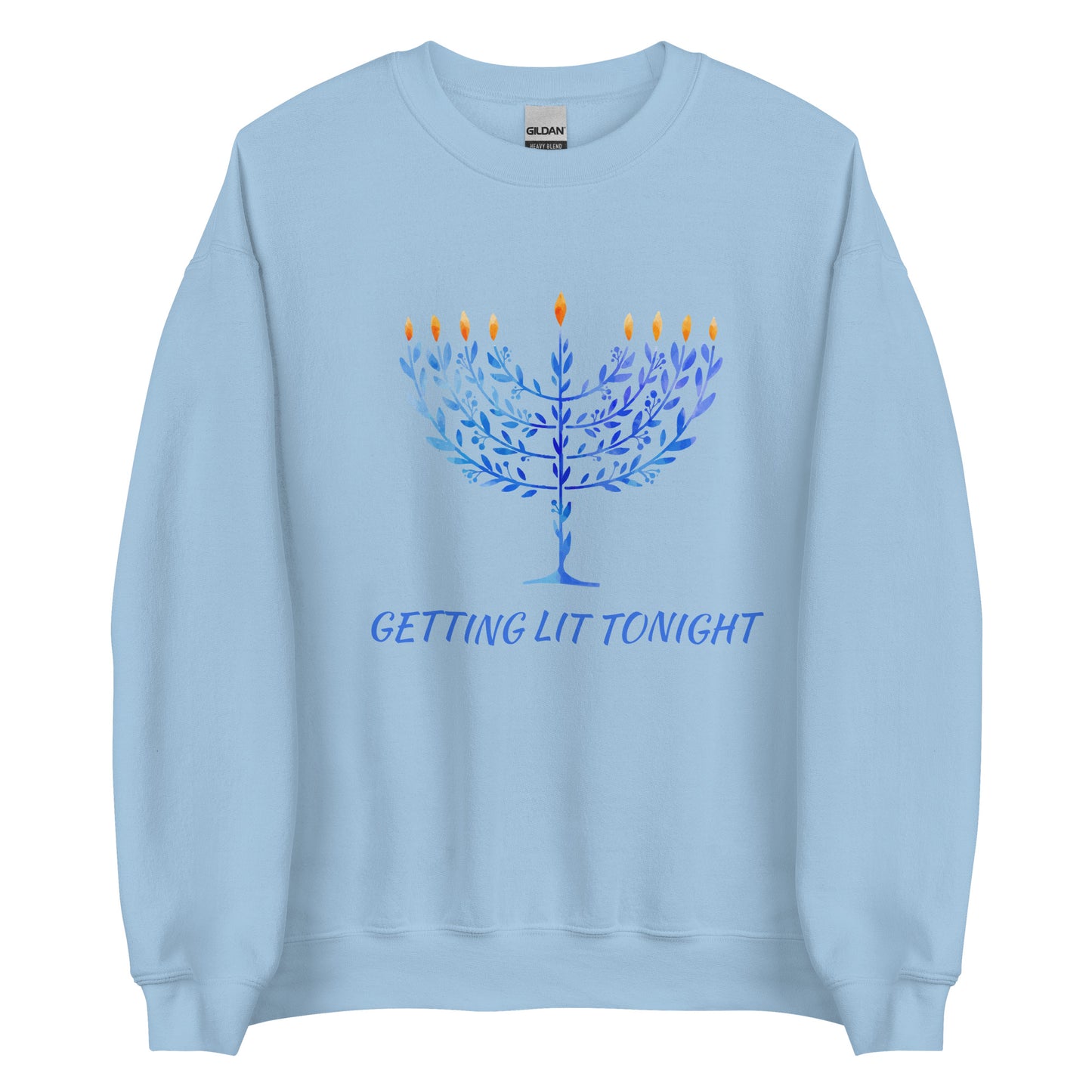 Hanukkah Sweater Getting Lit Tonight | Crewneck