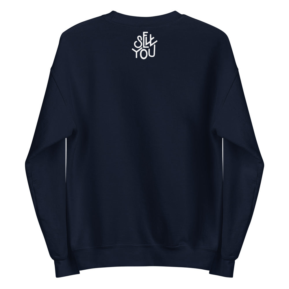 Strong. Confident. Independent. Anxious. | Blue Text | Crewneck