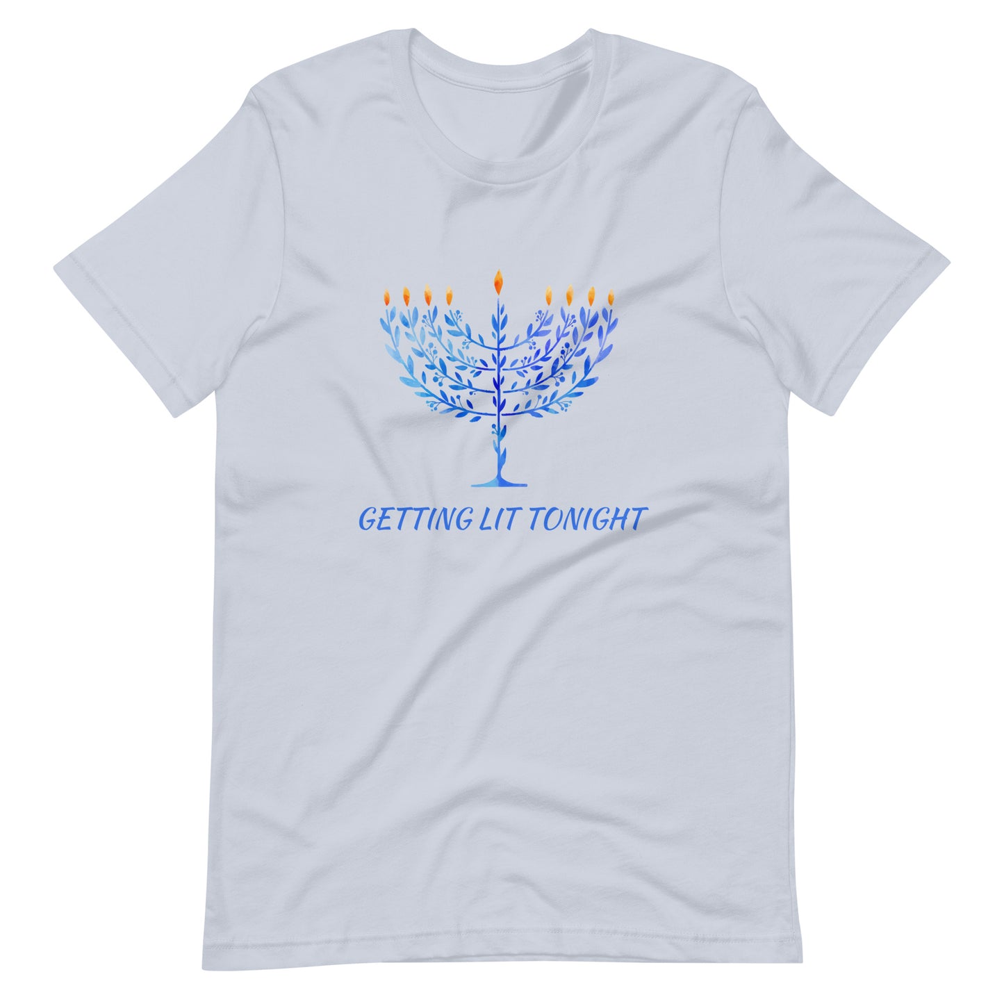 Hanukkah Tshirt | Getting Lit Tonight Menorah Tshirt Chanukah Tshirt
