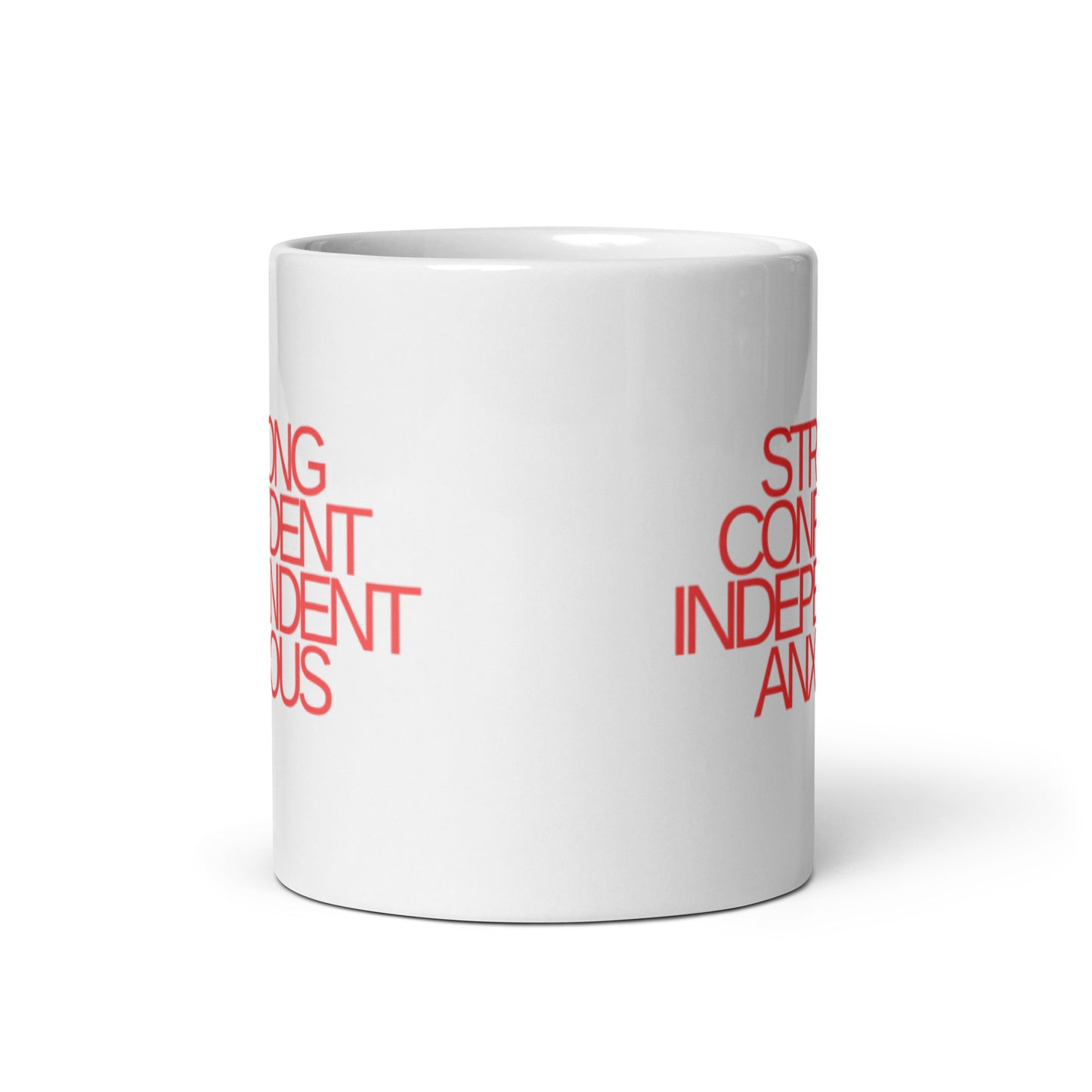 Strong Confident Independent Anxious | Red | Mug