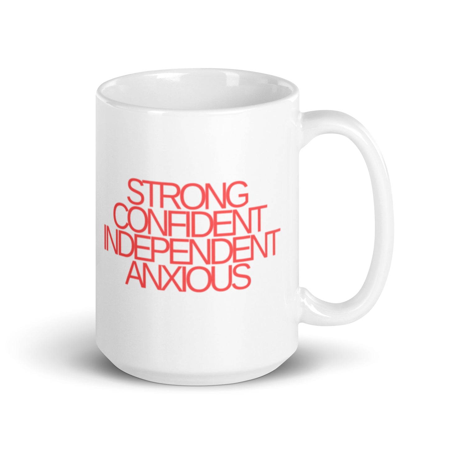 Strong Confident Independent Anxious | Red | Mug