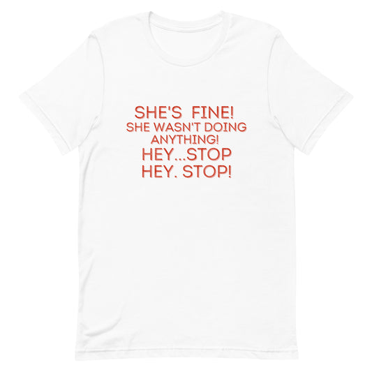 She's Fine. She Wasn't Doing Anything! Bad Blood Era's Tour T-Shirt