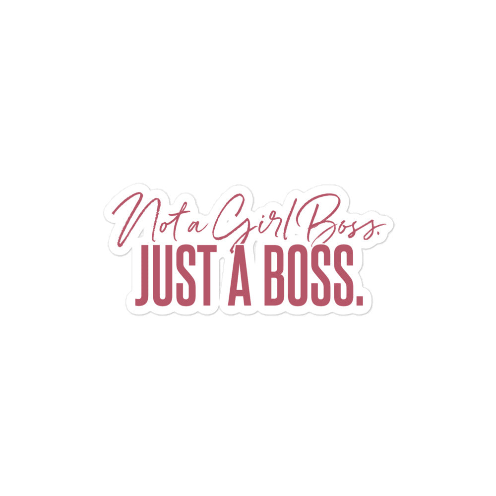 Not a Girl Boss, Just a Boss | Script | Sticker