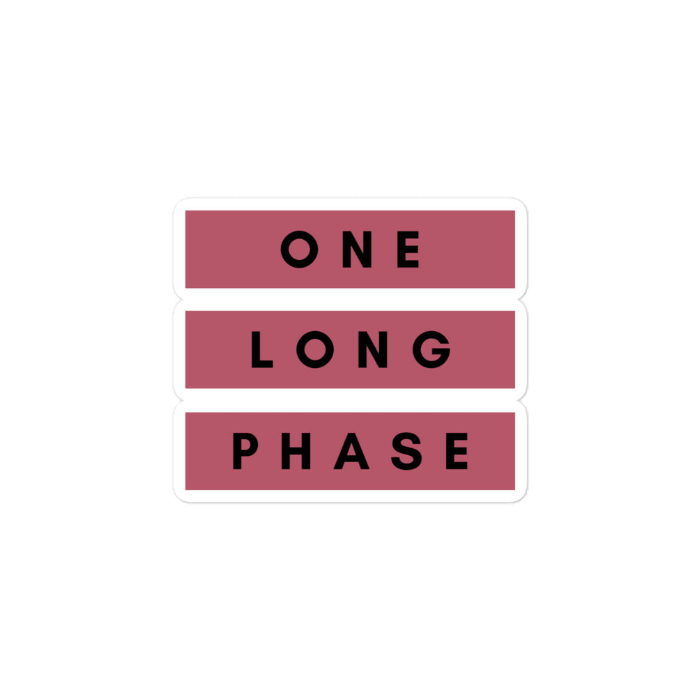 One Long Phase | Stickers