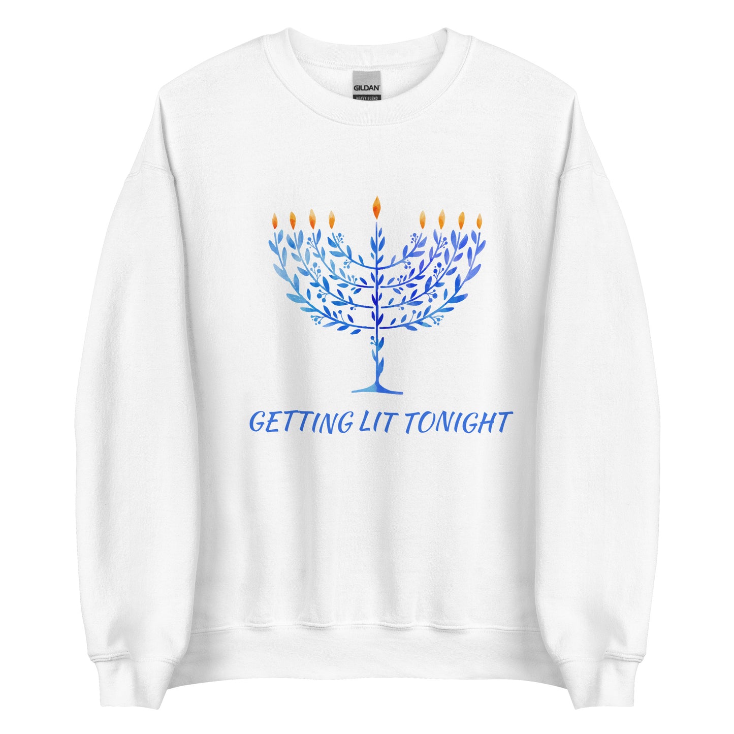 Hanukkah Sweater Getting Lit Tonight | Crewneck